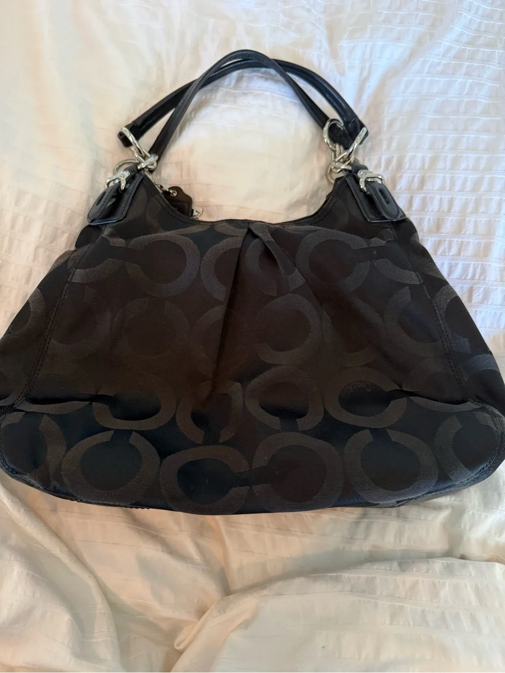 Vintage Coach Mia Opt Art Sateen Maggie Shoulder Bag